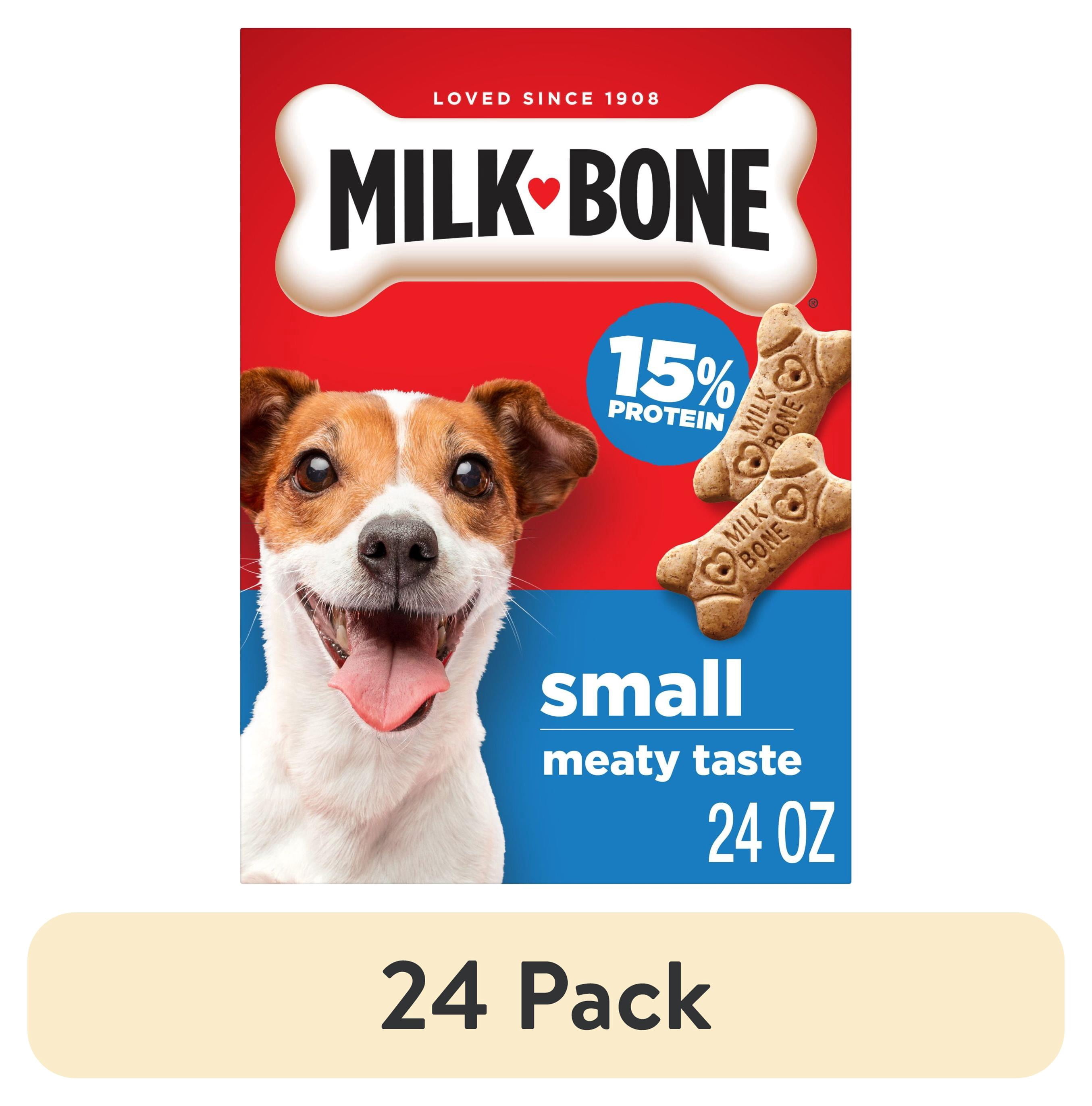 (24 pack) Milk Bone Original Small Dog Biscuits, Original Beef Flavor Dog Treats for Small Dogs, 24 oz Box
