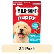 (24 pack) Milk Bone Puppy Original Biscuits, Dog Treats for Puppies, 16 oz Box