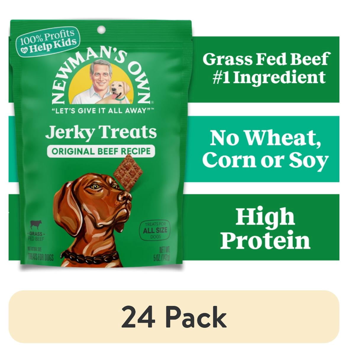 (24 pack) Newman's Own Original Recipe Beef Jerky Treats for Dogs