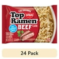 thumbnail image 1 of (24 pack) Nissin Foods Top Ramen Instant Ramen Noodle Soup, Beef Flavor, 3 oz Bag, Shelf-Stable, 1 of 8