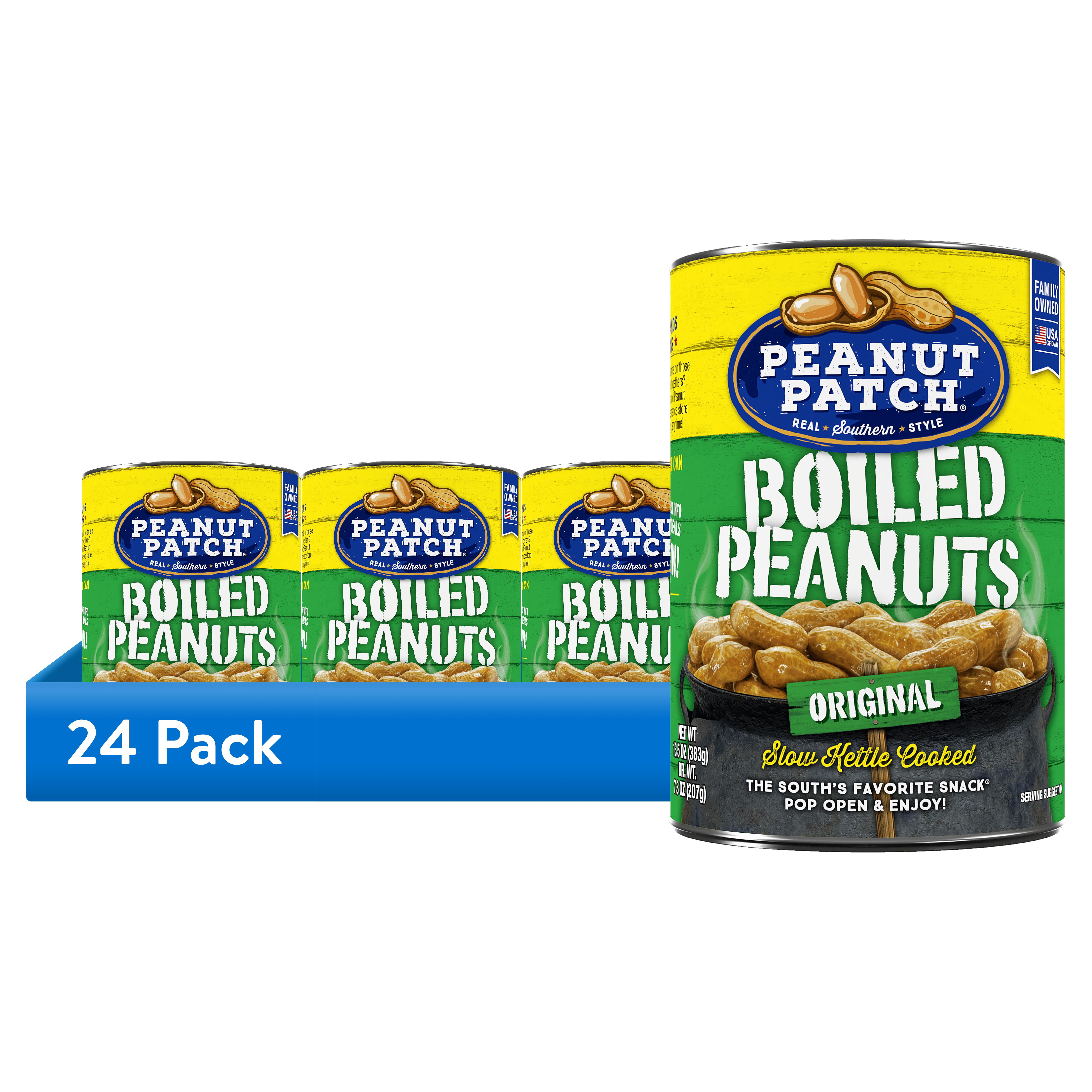 (24 pack) Peanut Patch Original Boiled Peanuts, 13.5 oz