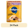 thumbnail image 1 of (24 pack) Pedigree Chopped Ground Dinner Wet Dog Food with Hearty Chicken, 3.5 oz Pouch, 1 of 14