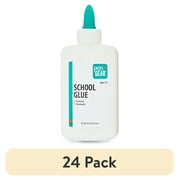 (24 pack) Pen+Gear Washable School Glue, White, 4 oz, 118ml, 0.271 lb, Art and Craft, for Slime, Dry in 30 Min