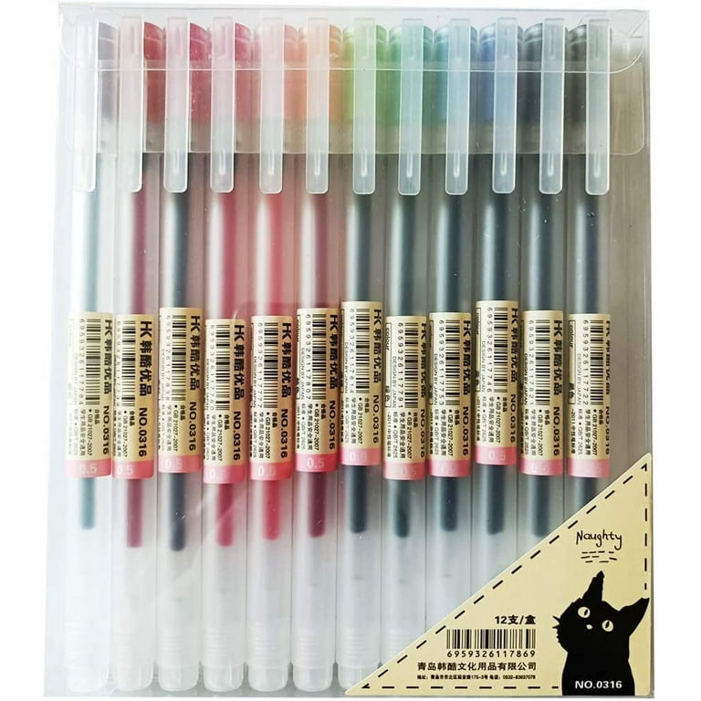 Gel Pens, Ultra Micro and Medium Points, Assorted Ink, 24/Pk 2004056 