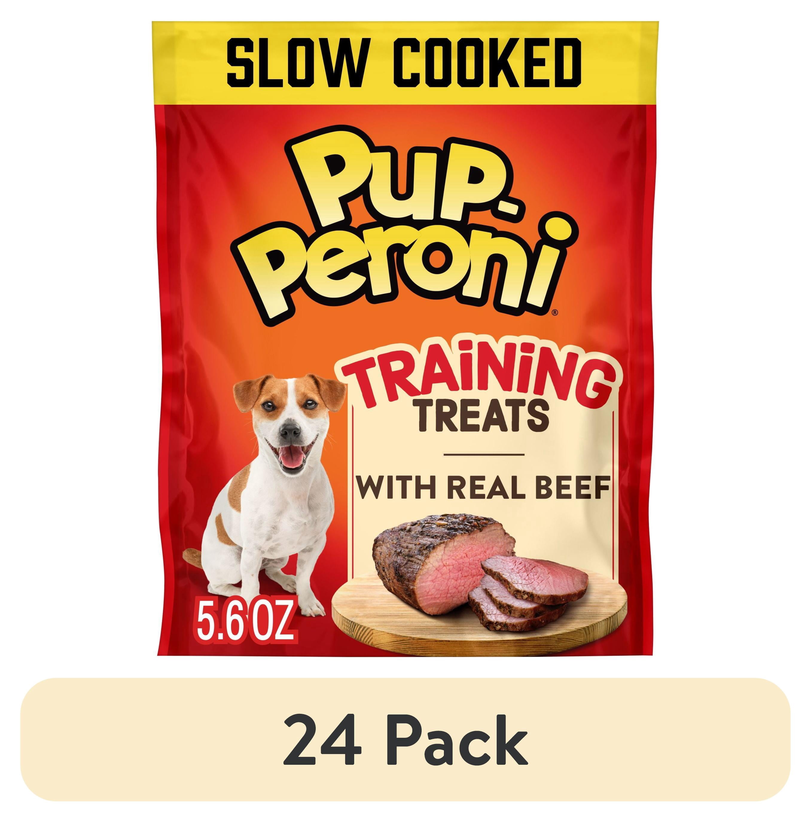(24 pack) Pup Peroni Dog Training Treats Made With Real Beef, 5.6 oz Bag