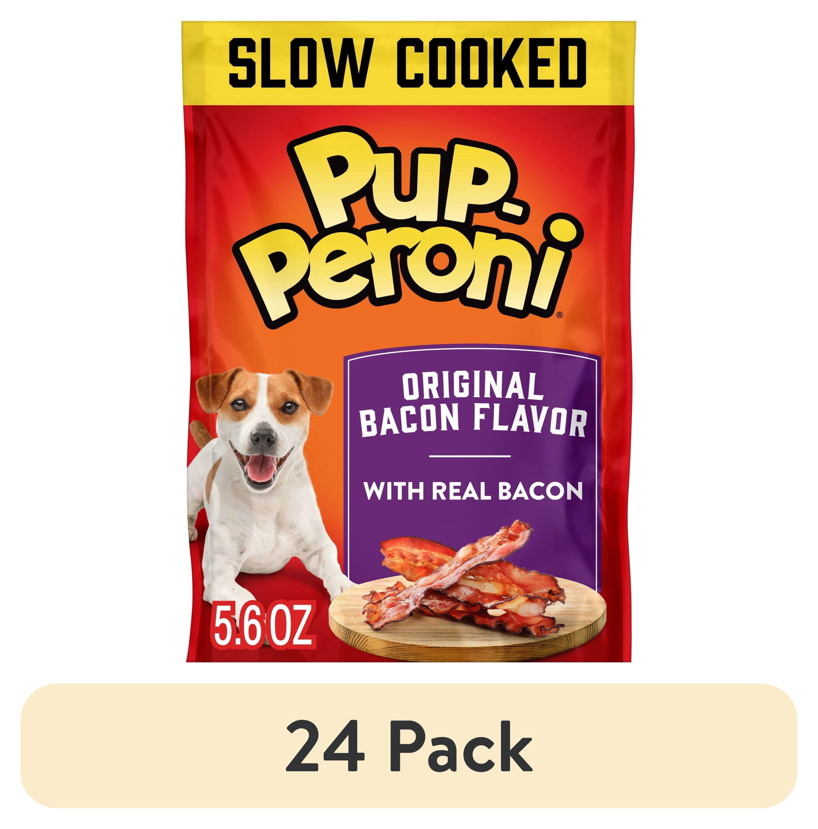 (24 pack) Pup Peroni Original Bacon Flavor Dog Treats, 5.6 oz Bag