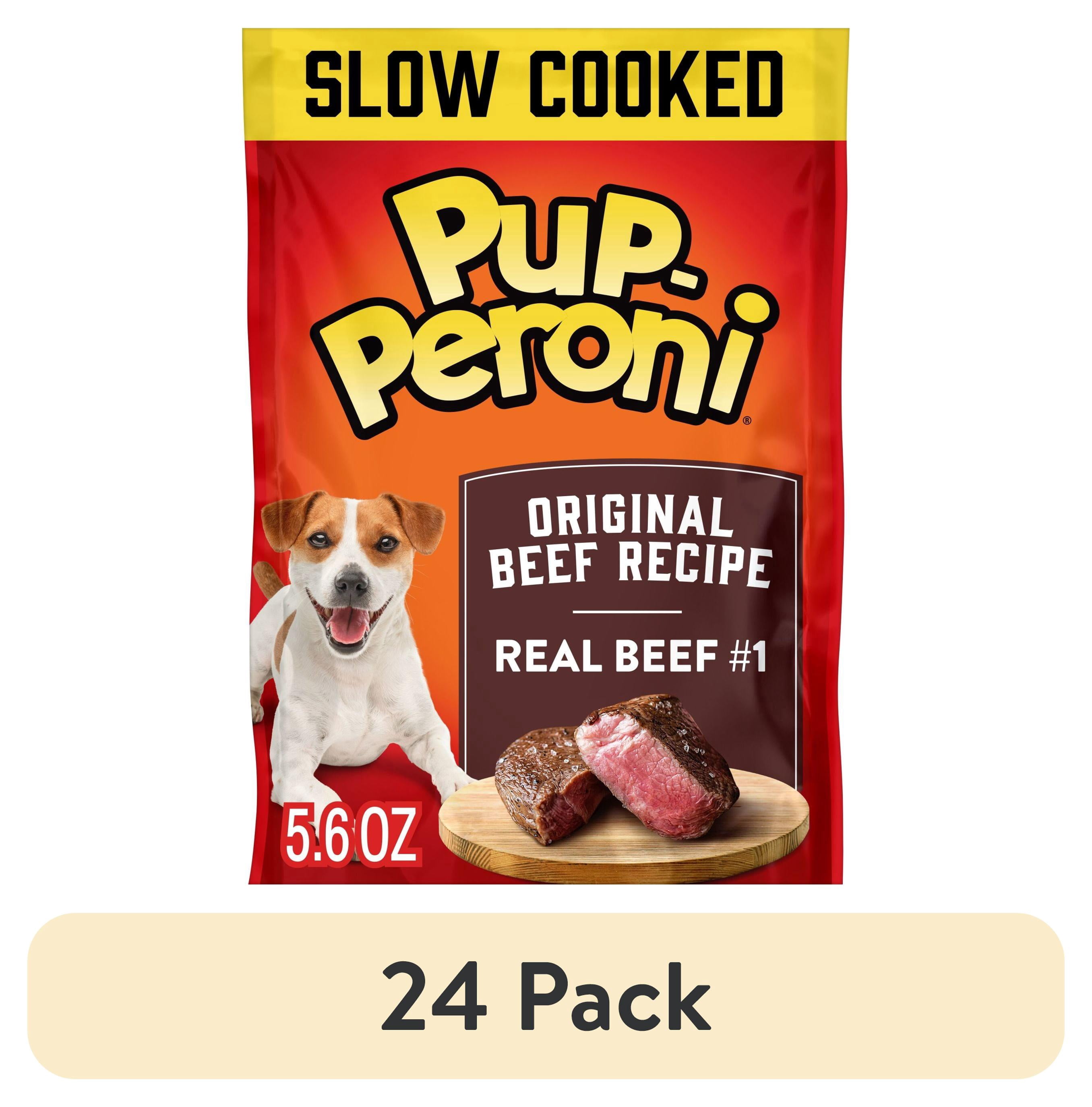 (24 pack) Pup Peroni Original Beef Recipe Dog Treats, 5.6 oz Bag
