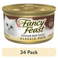 thumbnail image 1 of (24 pack) Purina Fancy Feast Classic Pate Cat Food, Tender Beef Feast, 3 oz Can, 1 of 10