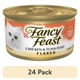 thumbnail image 1 of (24 pack) Purina Fancy Feast Flaked Kitten Food, Wet Cat Food, Chicken & Tuna Feast, 3 oz Can, 1 of 11