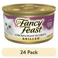 thumbnail image 1 of (24 pack) Purina Fancy Feast Grilled Cat Food, Wet Cat Food, Chicken Feast in Gravy, 3 oz Cans, 1 of 11