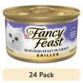 thumbnail image 1 of (24 pack) Purina Fancy Feast Grilled Kitten Food, Wet Cat Food, Seafood Feast in Gravy, 3 oz Cans, 1 of 11
