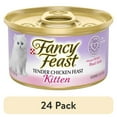 thumbnail image 1 of (24 pack) Purina Fancy Feast Kitten Food, Wet Cat Food, Chicken Feast & Milk, 3 oz Can, 1 of 11