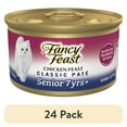 thumbnail image 1 of (24 pack) Purina Fancy Feast Senior Classic Pate Chicken Feast Wet Cat Food, 3 oz Can, 1 of 12