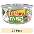 thumbnail image 1 of (24 pack) Purina Friskies Farm Favorites Pate, Chicken and Salmon, Wet Cat Food, 5.5 oz Can, 1 of 11