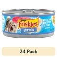 thumbnail image 1 of (24 pack) Purina Friskies Shreds, Ocean Whitefish and Tuna in Sauce, Wet Cat Food, 5.5 oz Can, 1 of 11