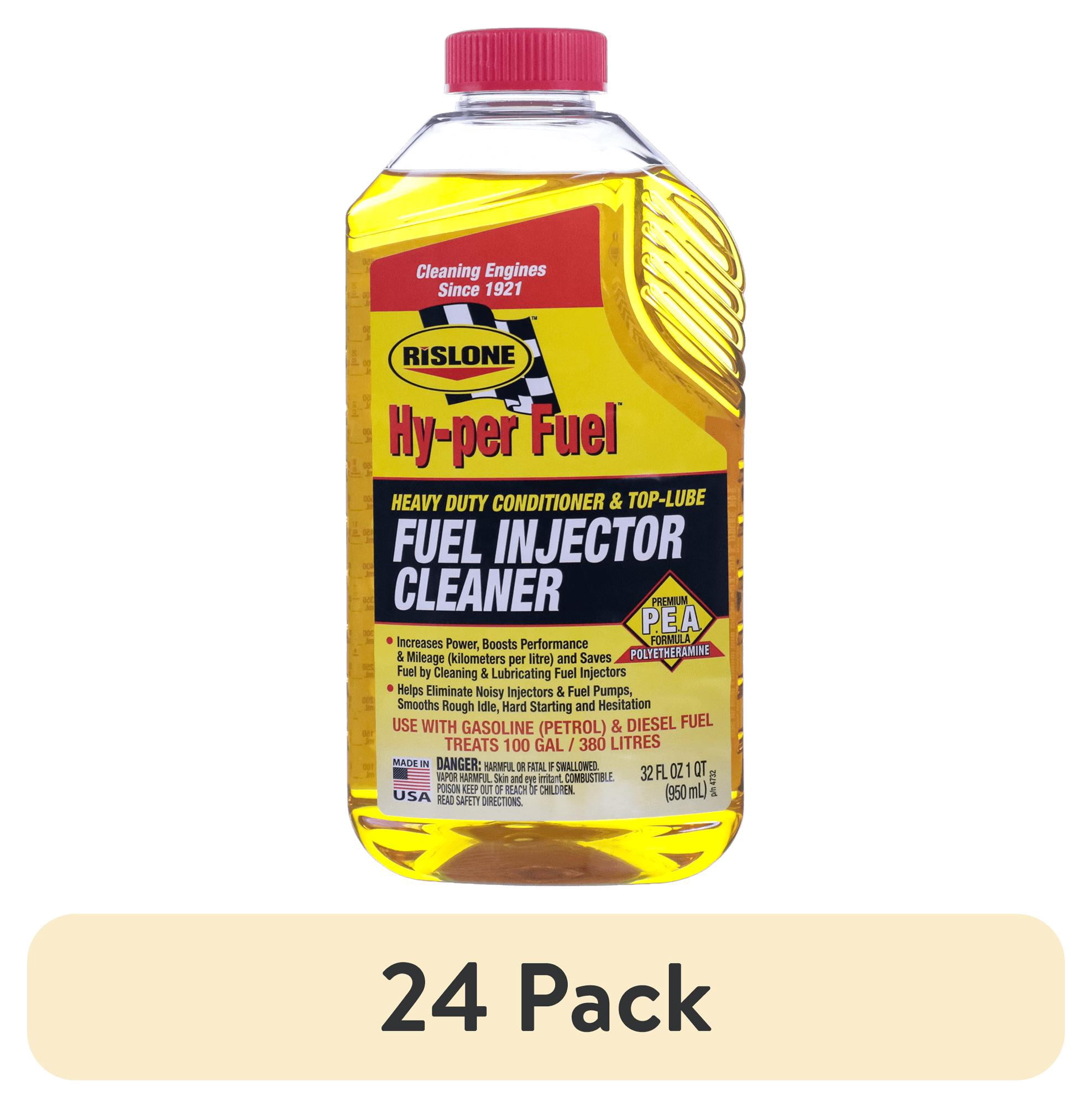 (24 pack) Rislone Hy-per Fuel Injector Cleaner Heavy Duty, Automotive Additive, 32 oz