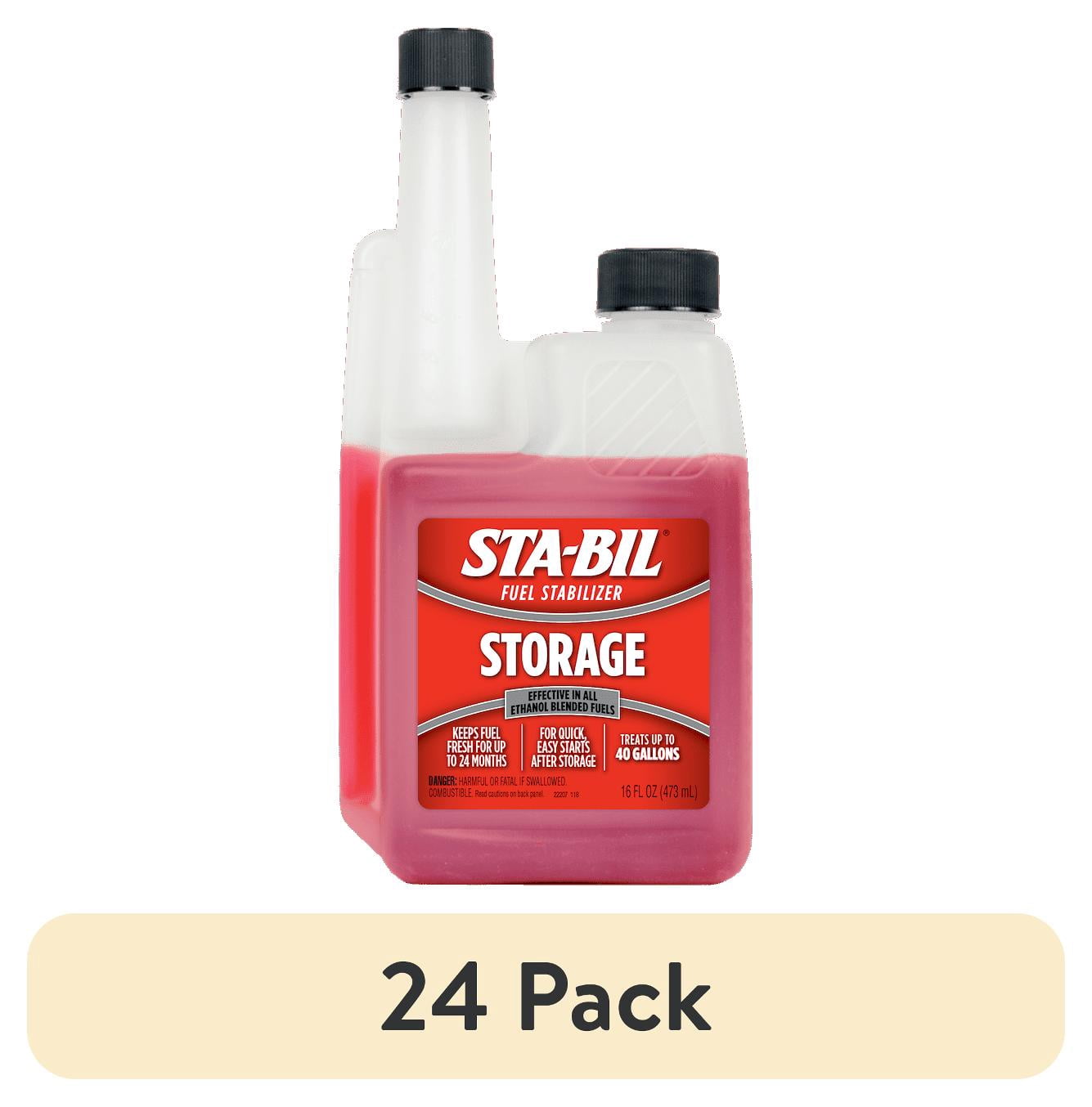 (24 pack) STA-BIL Storage Fuel Stabilizer for Gasoline Engines,  16 Fluid Ounces (22207)  Treats 40 Gallons.