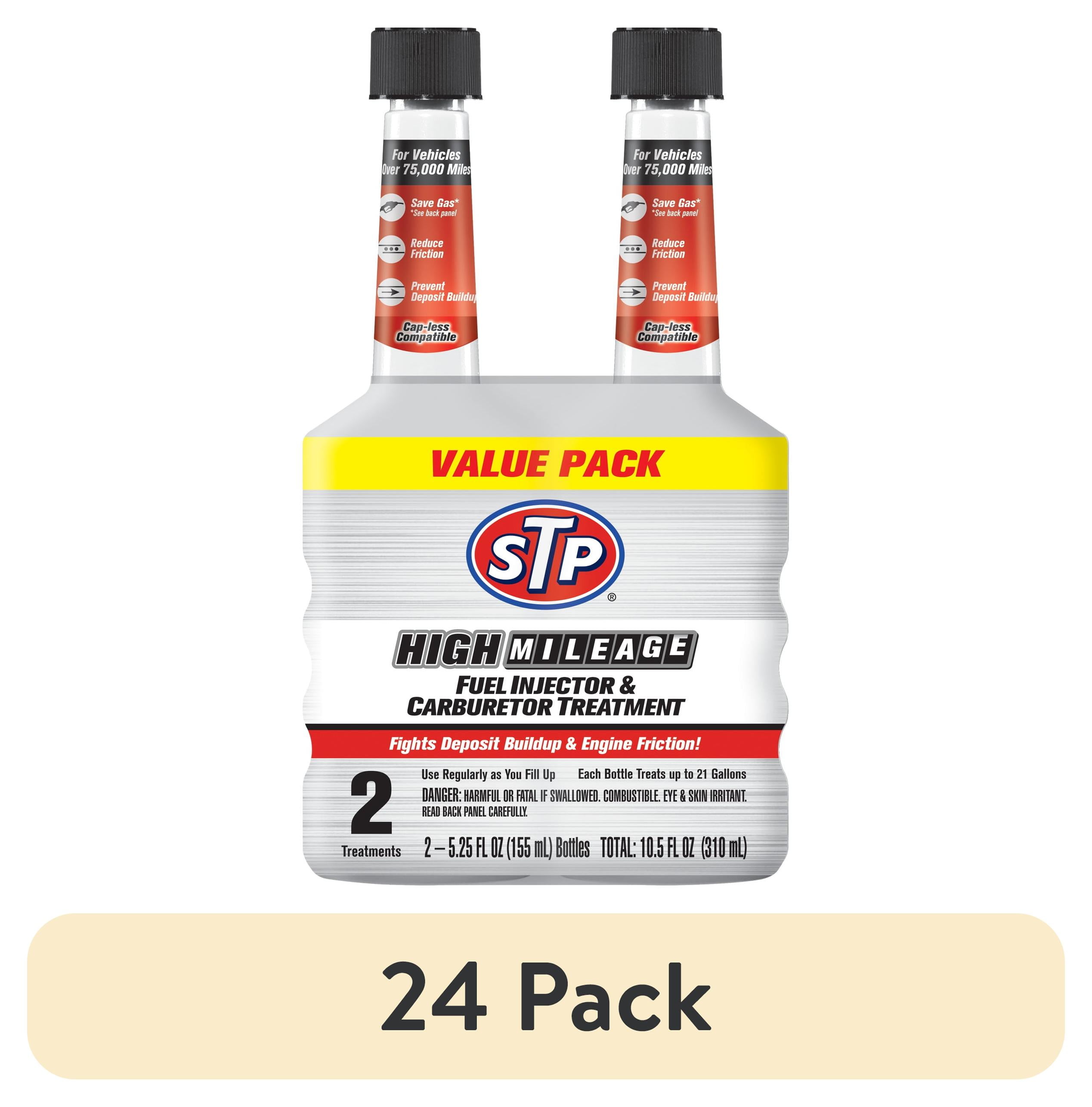 (24 pack) STP High Mileage Fuel Injector & Carburetor Cleaner - 5.25 fl oz (2 Count)