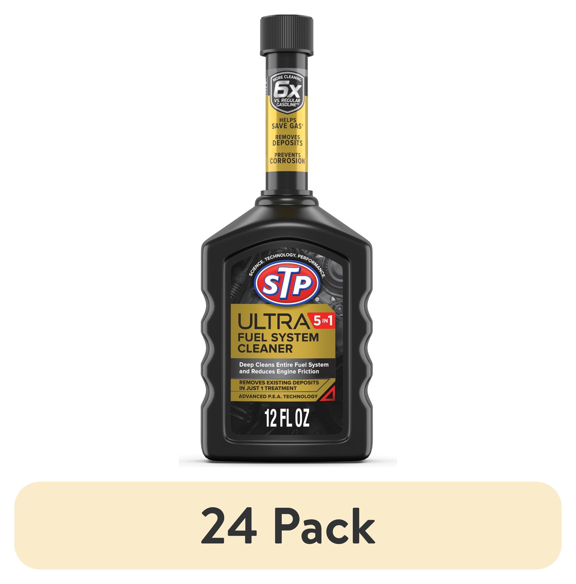 (24 pack) STP Ultra 5-in-1 Fuel System Cleaner Gas Additive, 12 fl oz