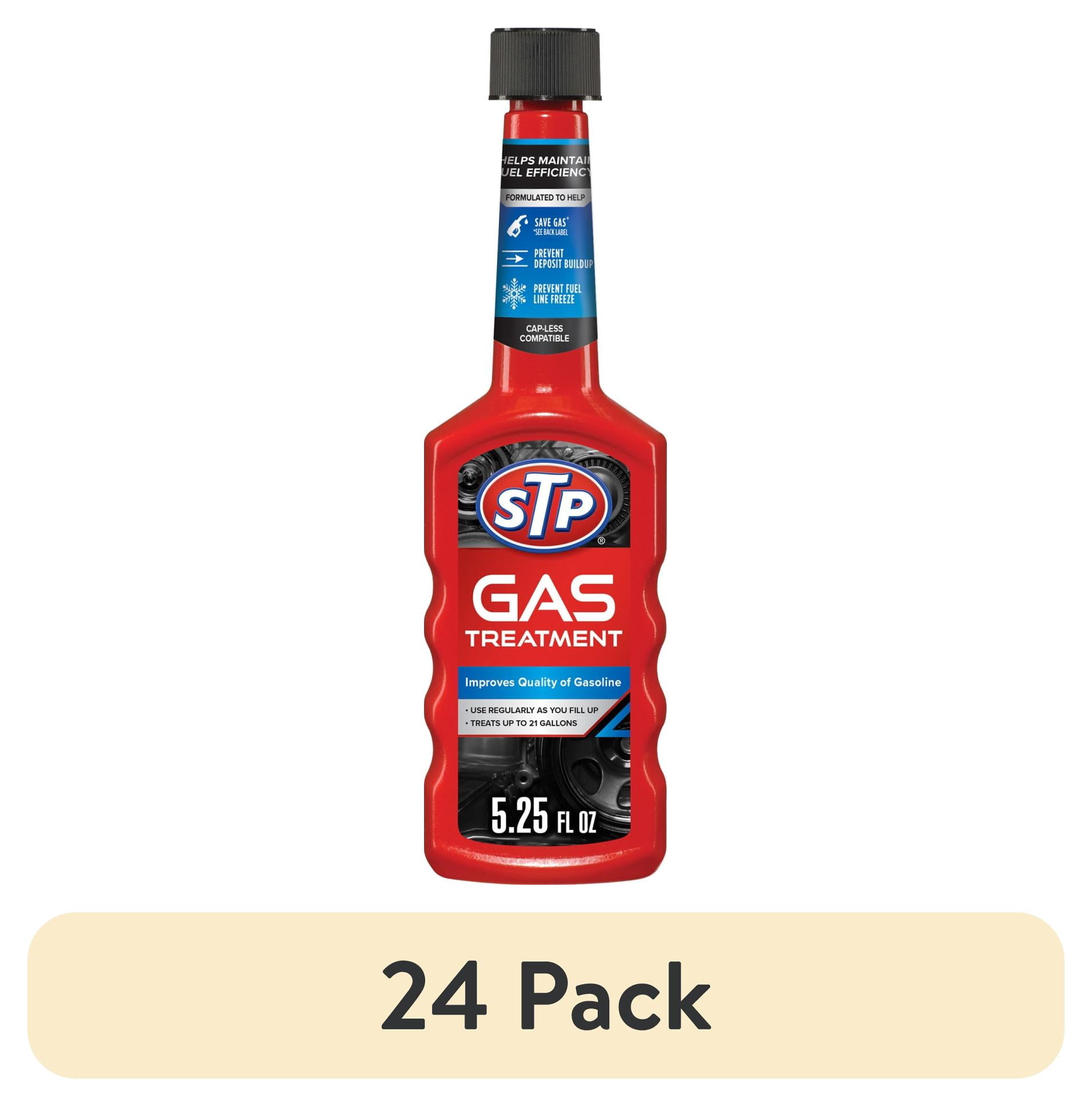 (24 pack) STP Super Concentrated Gas Treatment 5.25 fl oz - Automotive Fuel Additive for Cars and Boats