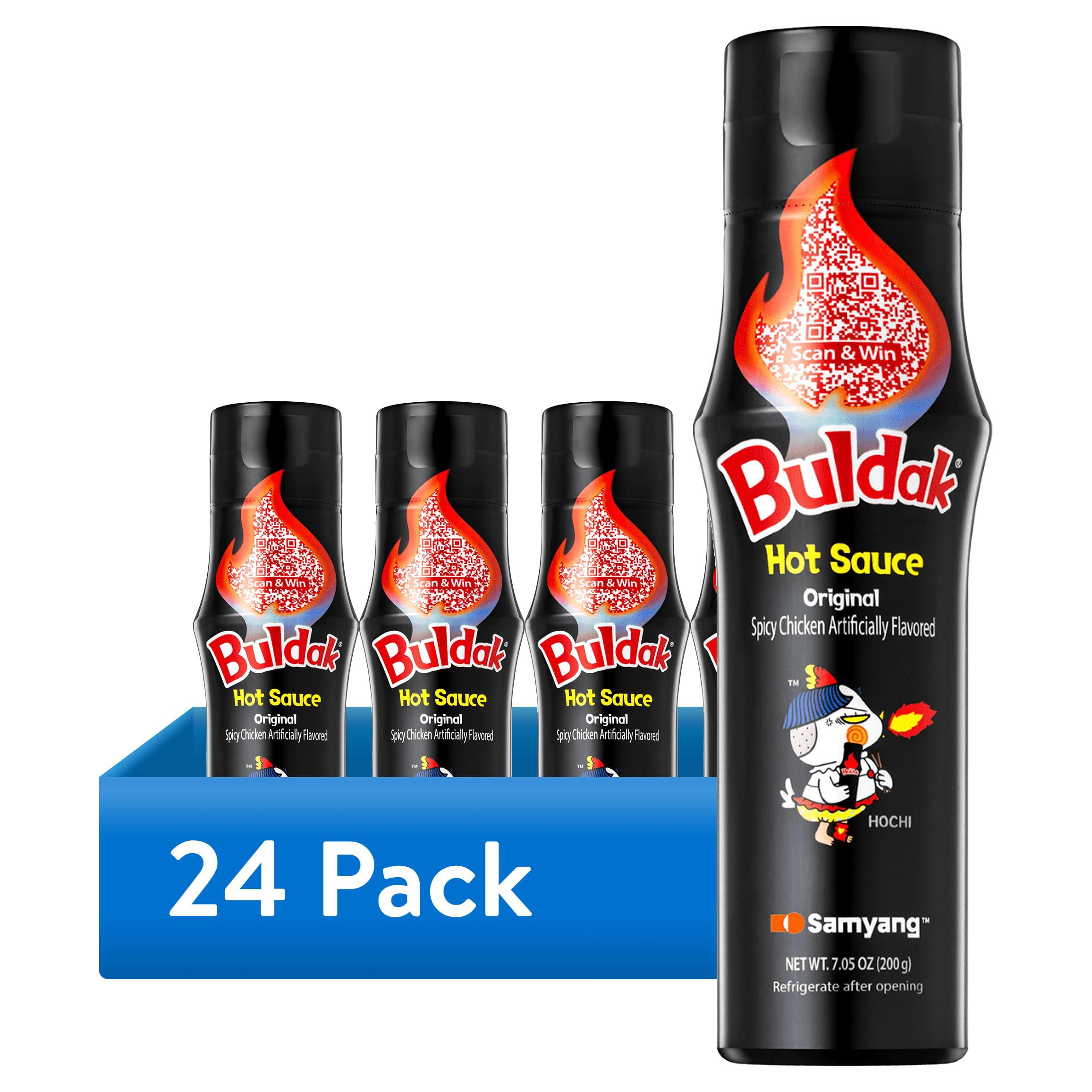 (24 pack) Samyang Buldak Spicy Chicken Hot Sauce, Lactose-Free, Soy/Soybean-Free, Tree Nut-Free - 200ml