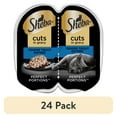 thumbnail image 1 of (24 pack) Sheba Wet Cat Food Cuts in Gravy Tender Trout Entree, 2.6 oz Perfect Portions Twin-Pack Tray, 1 of 14