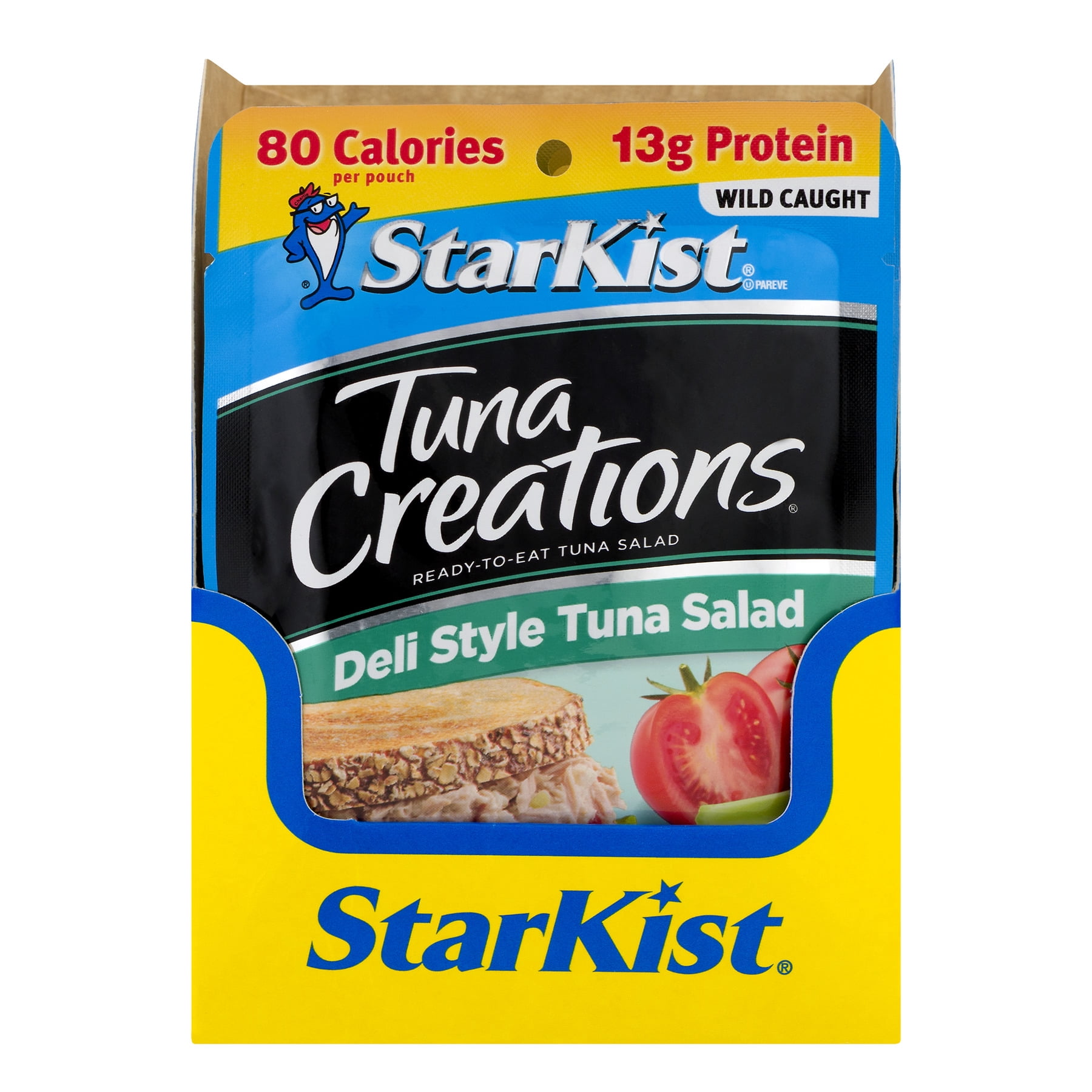 (24 pack) StarKist Tuna Creations, Deli Style Tuna Salad, Wild Caught, 13g Protein, 3 oz Pouch