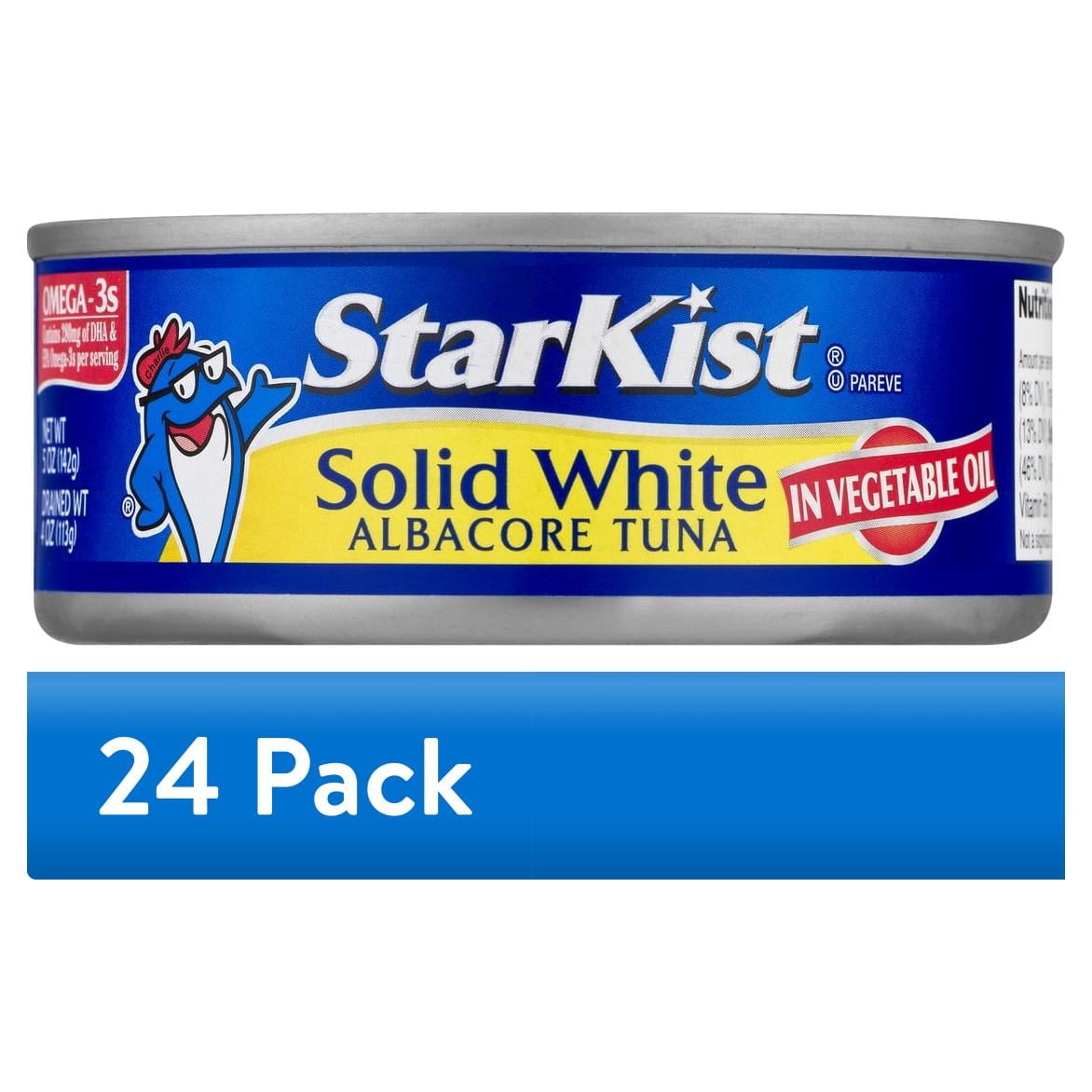 (24 pack) Starkist Solid White Albacore Tuna In Oil, 5 oz Can