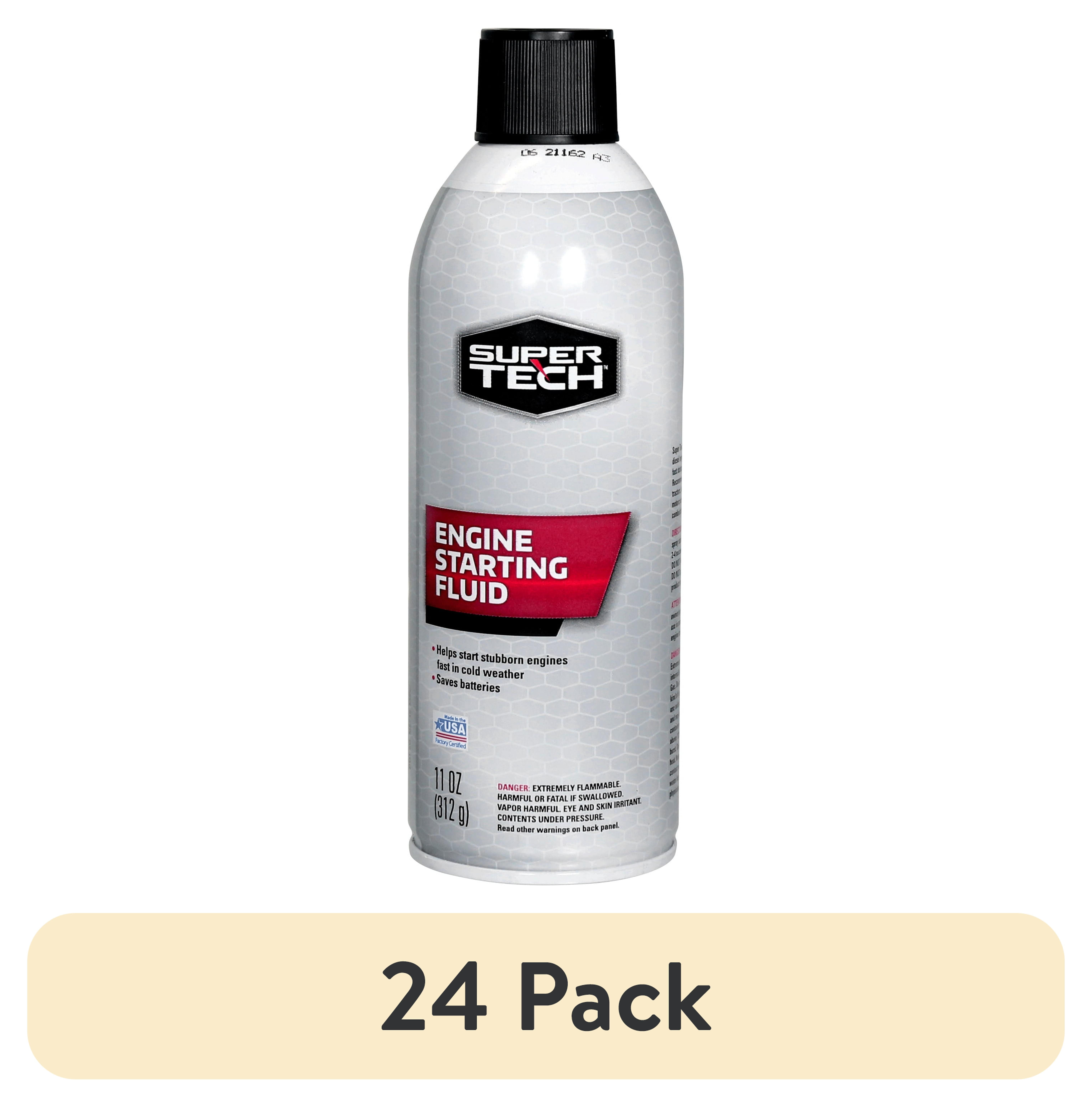 (24 pack) Super Tech Engine Starting Fluid - 11 fl oz (1 Count)