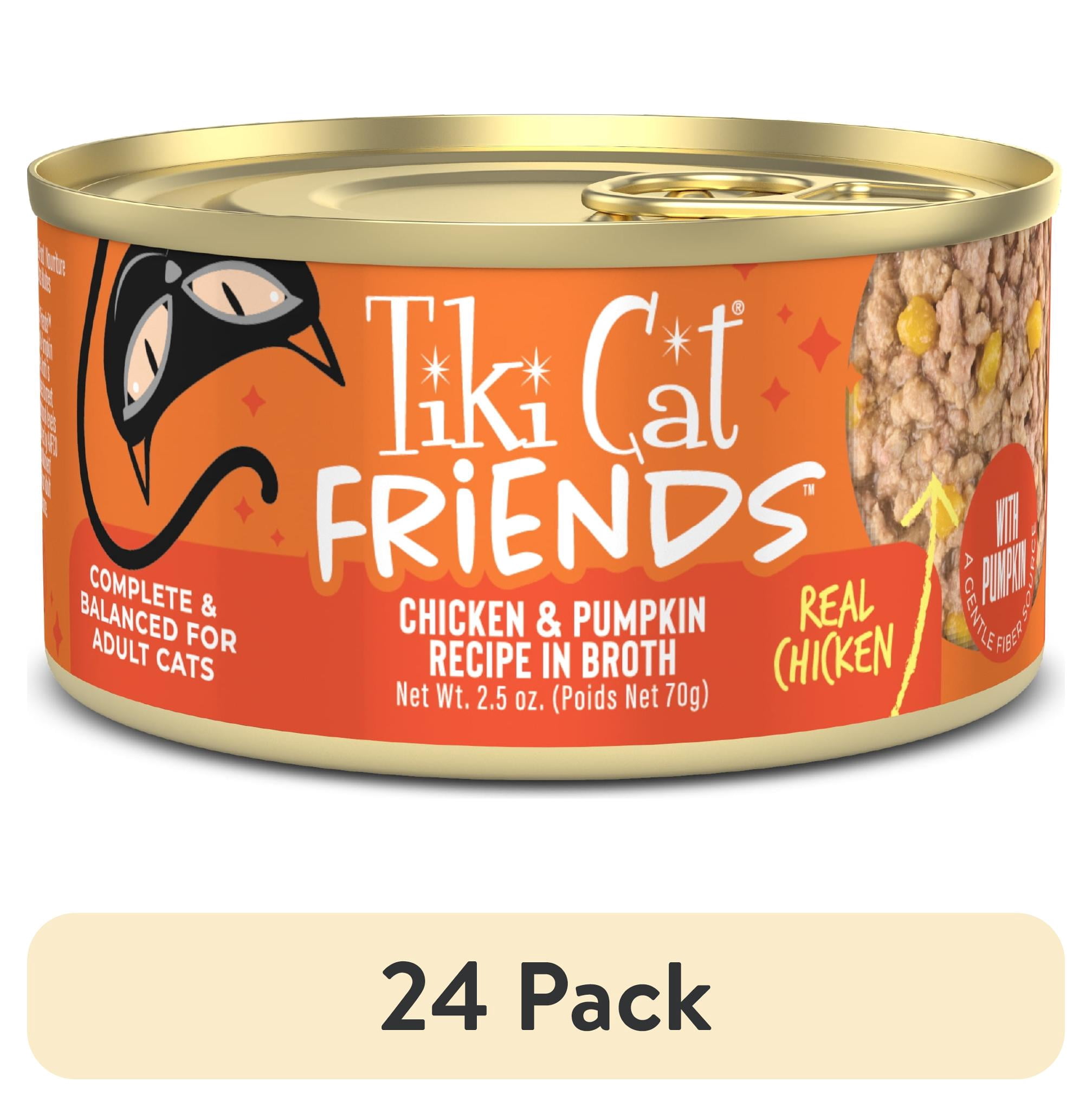 (24 pack) Tiki Cat Friends Chicken & Pumpkin, 2.5 oz. Can