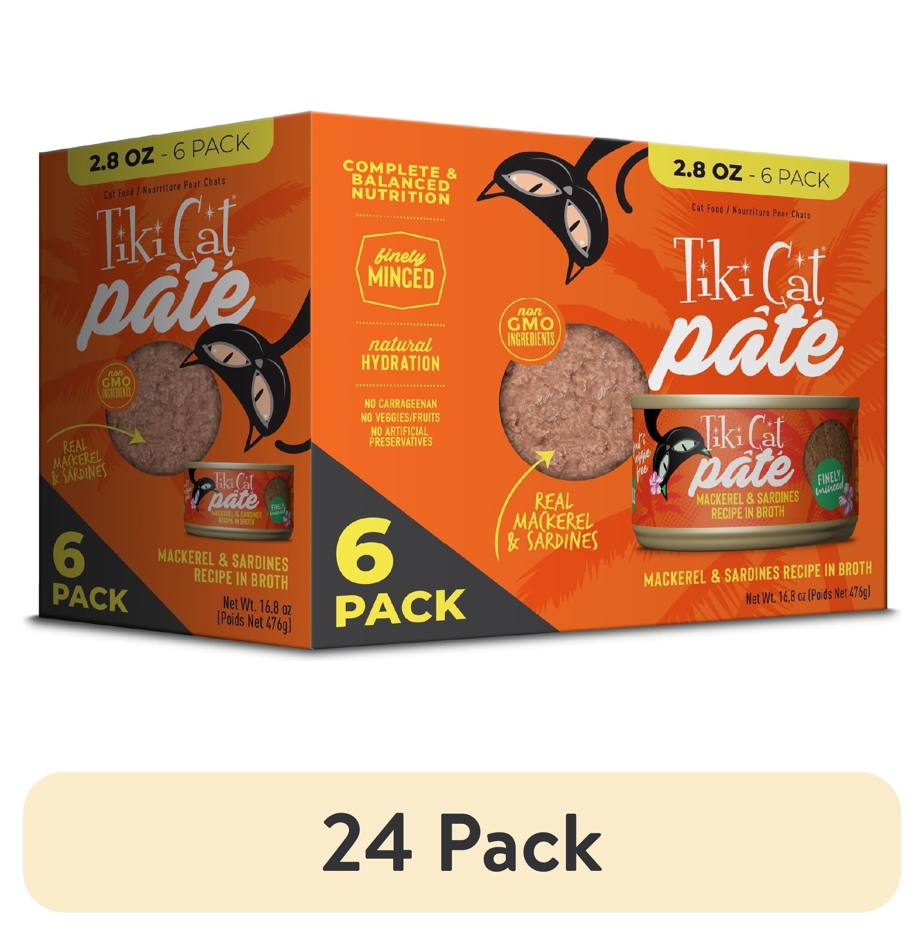 (24 pack) Tiki Cat Grill Pate, Sardine & Mackerel, 2.8 oz. Can