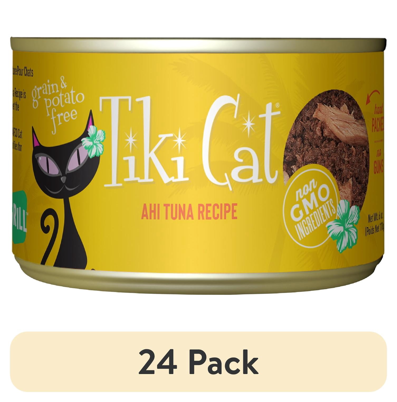 (24 pack) Tiki Cat Grill Wet Cat Food, Ahi Tuna, 6 oz. Can
