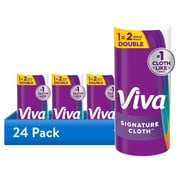 24 pack Viva Signature Cloth Paper Towels, 1 Double Roll, 86 Sheets per Roll