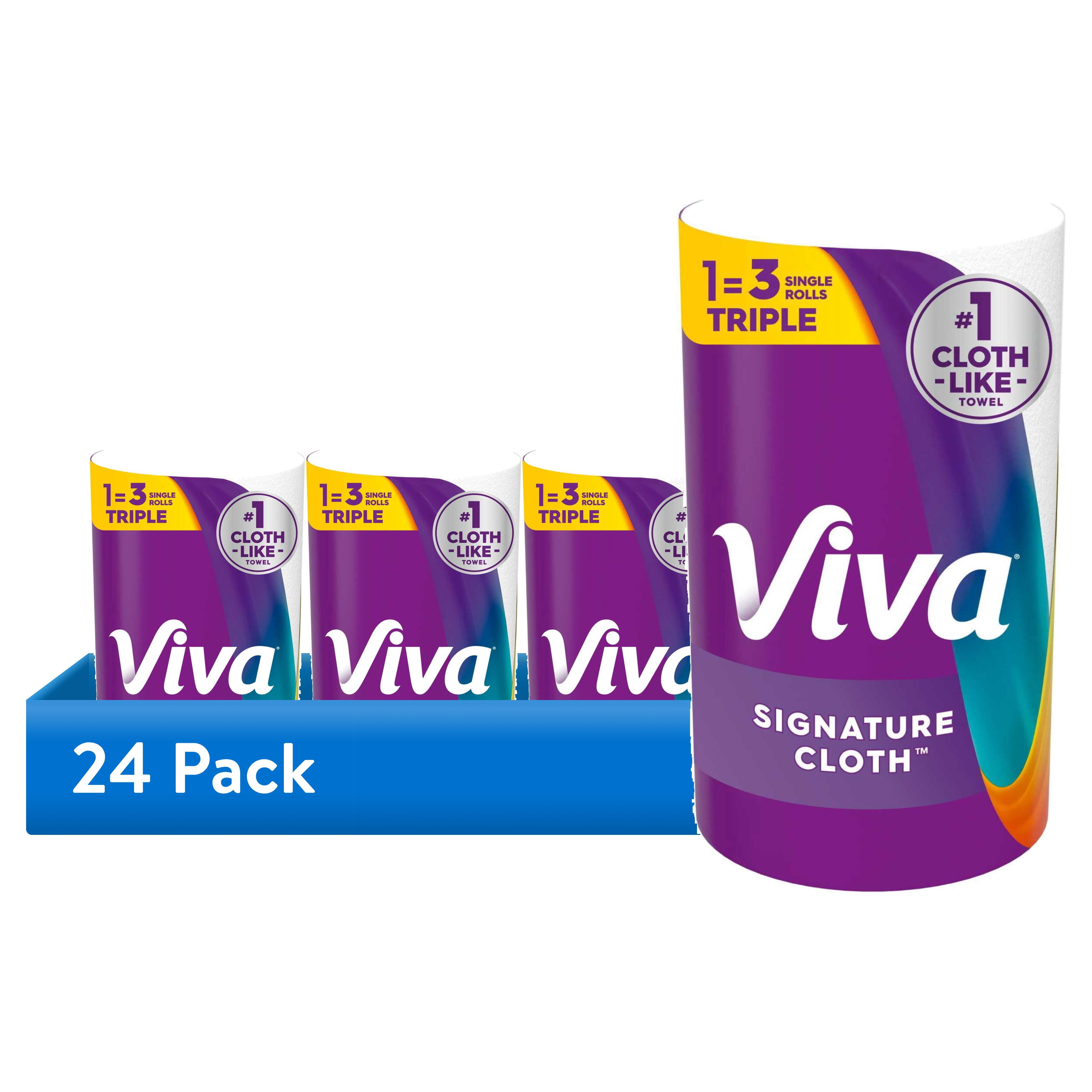 (24 pack) Viva Signature Cloth Paper Towels, 1 Triple Roll
