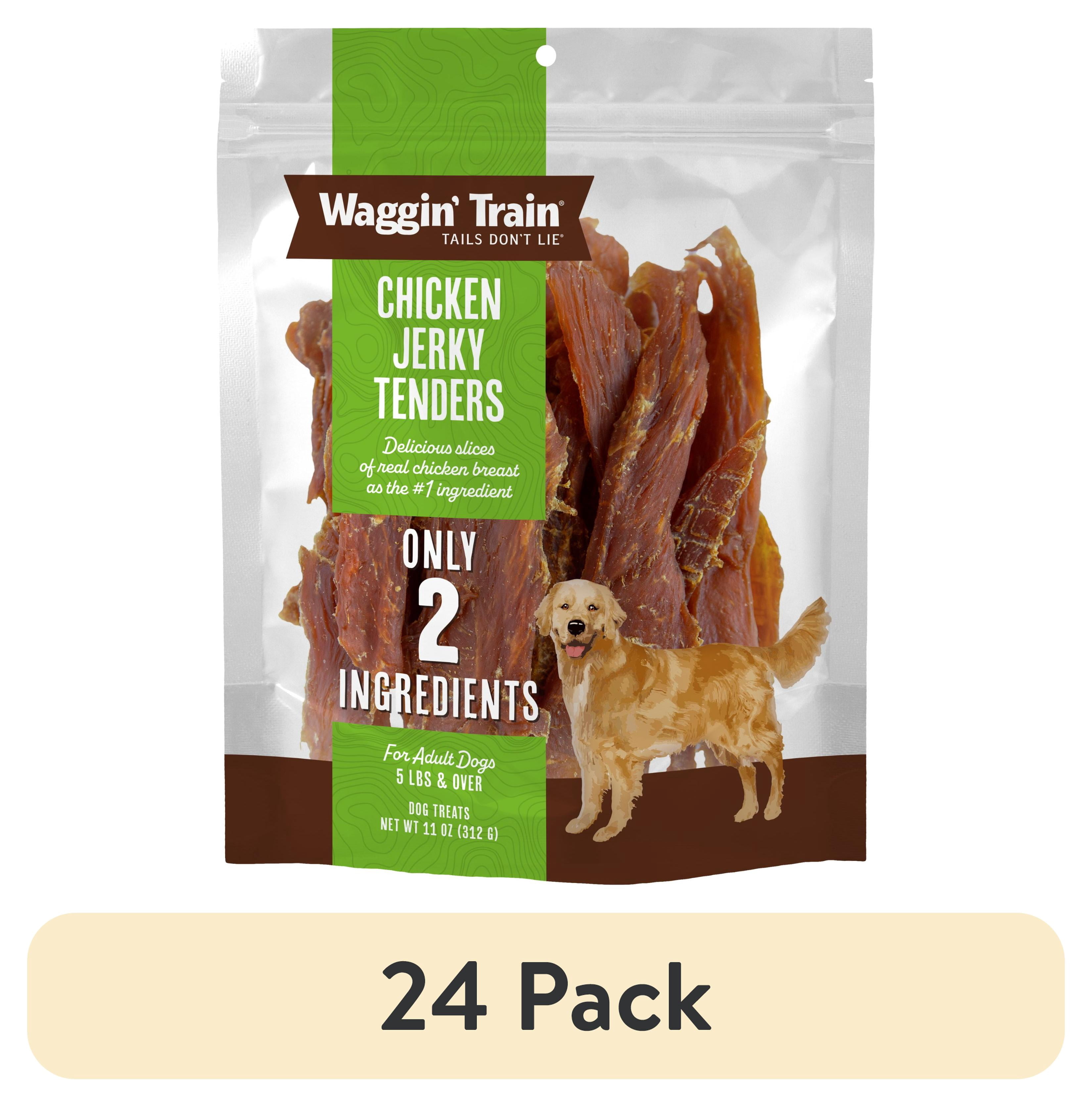 (24 pack) Waggin' Train All-Natural High Protein Chicken Jerky Dog Treats, 11oz. Pouch