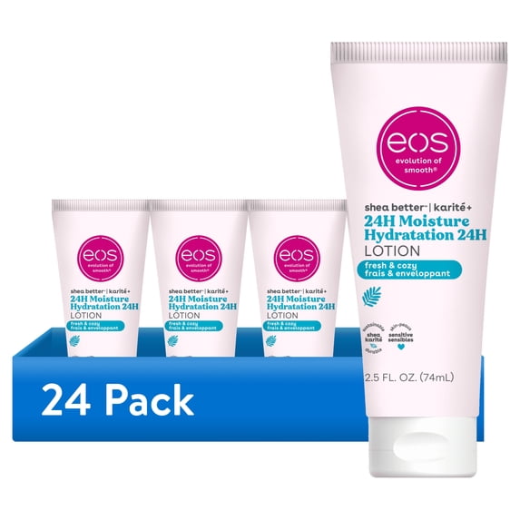 (24 pack) eos Body Lotion Mini - Fresh and Cozy - 2.5 fl oz