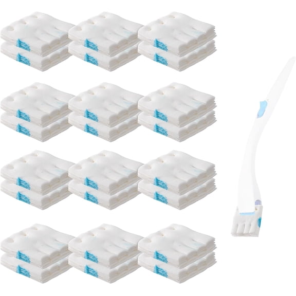 24-pack flushable replacement refills, compatible with Scrubbing Bubbles toilet brush, disposable cleaning replacement pads, for Scrubbing Bubbles toilet brush, toilet brush replacement accessories (