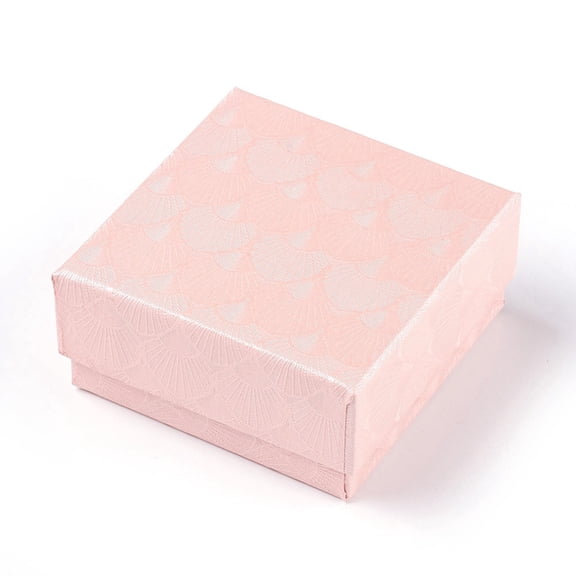 24 pc Cardboard Box Square Misty Rose 7.5x7.5x3.5cm