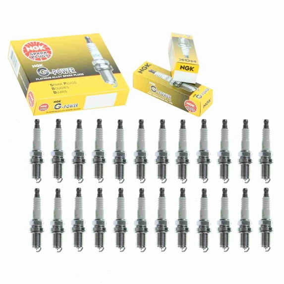 24 pc NGK G-Power Spark Plugs compatible with Mercedes-Benz G65 AMG 6.0L V12 2016-2018