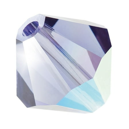 24 pc Preciosaeg Beads Czech Bicone(451 69 302 Rondelle) 20410 200 Tanzanite AB 3mm Hole: 0.8mm