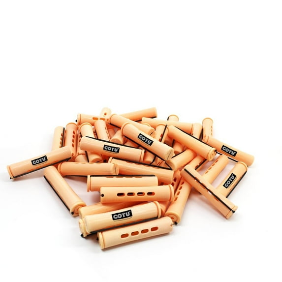 24 pc of COTU (R) Hair Perm Rods Jumbo Size - Sandy Color