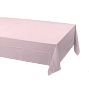 24 pcs 1 case of Plastic Heavy Duty Premium tablecloths 54 x 108 - Pink