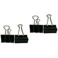 thumbnail image 1 of 24 pcs  25mm Binder Clip Office supplies stationery black metal paper clips financial Binder Clips For Daily Use（Black）, 1 of 5