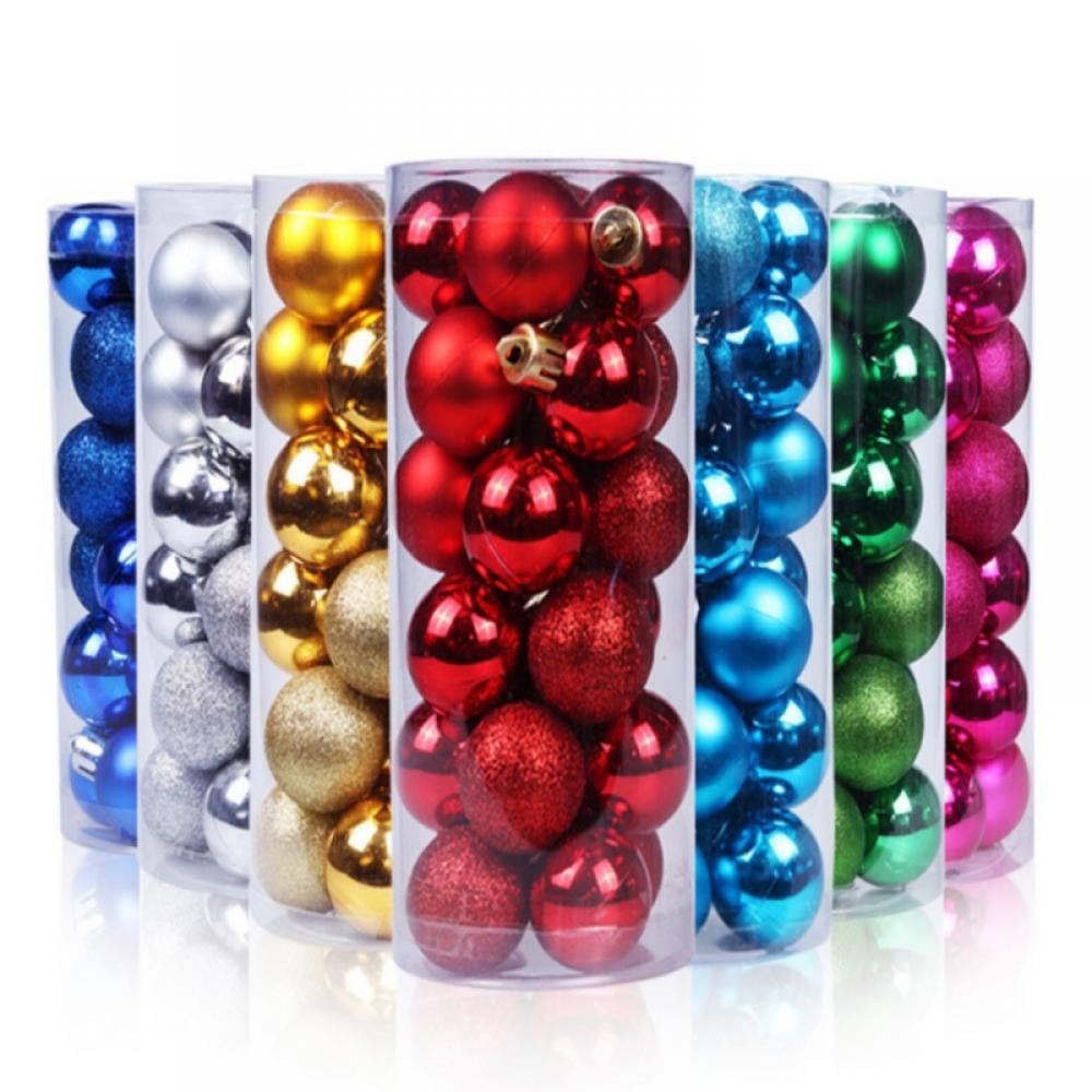 Dian Qi's 24pcs Shatterproof Christmas Balls Ornaments for Xmas Tree