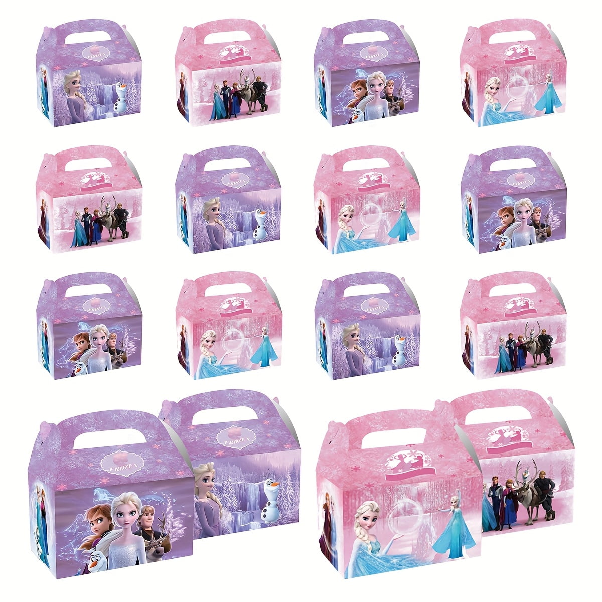 24 pcs Frozen Princess Elsa Gift Box packaging, cute cartoon paper ...