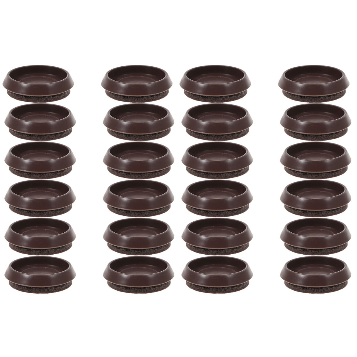 24 pcs Furniture Coaster Chair Wheel Stoppers Felt Caster Cups