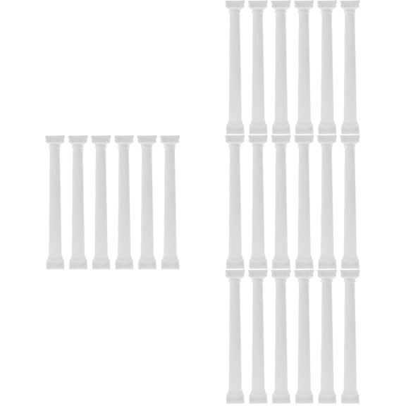 24 pcs Roman Pillar Statue Party Roman Column Mini House Landscaping Roman Pillar