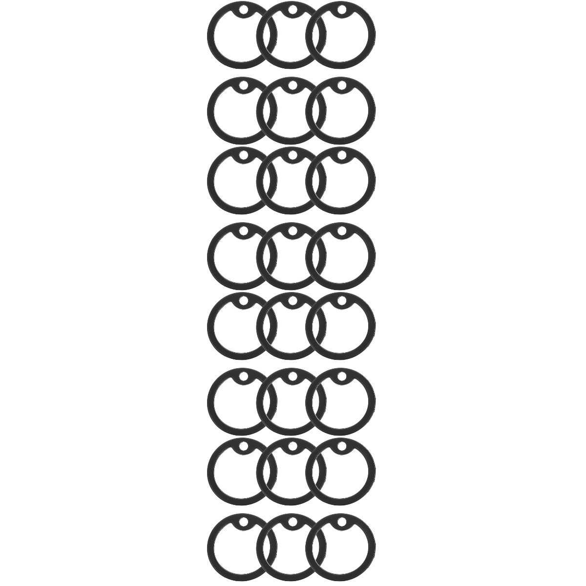 24 pcs Silicone Pet Tag Silencers Name Tag Rings Convenient Dog Collar