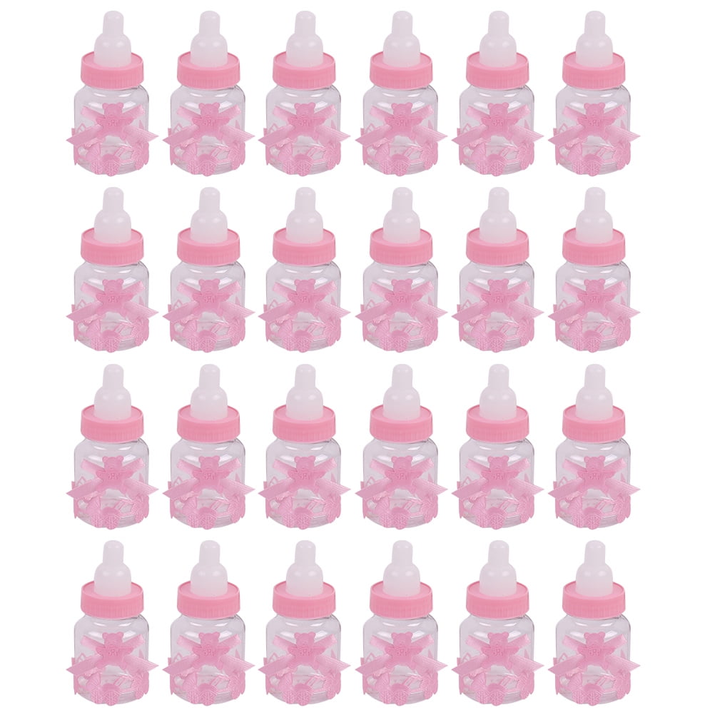 24 pcs Small Baby Bottles Shape Candy Box Cute Candy Box Baby Shower