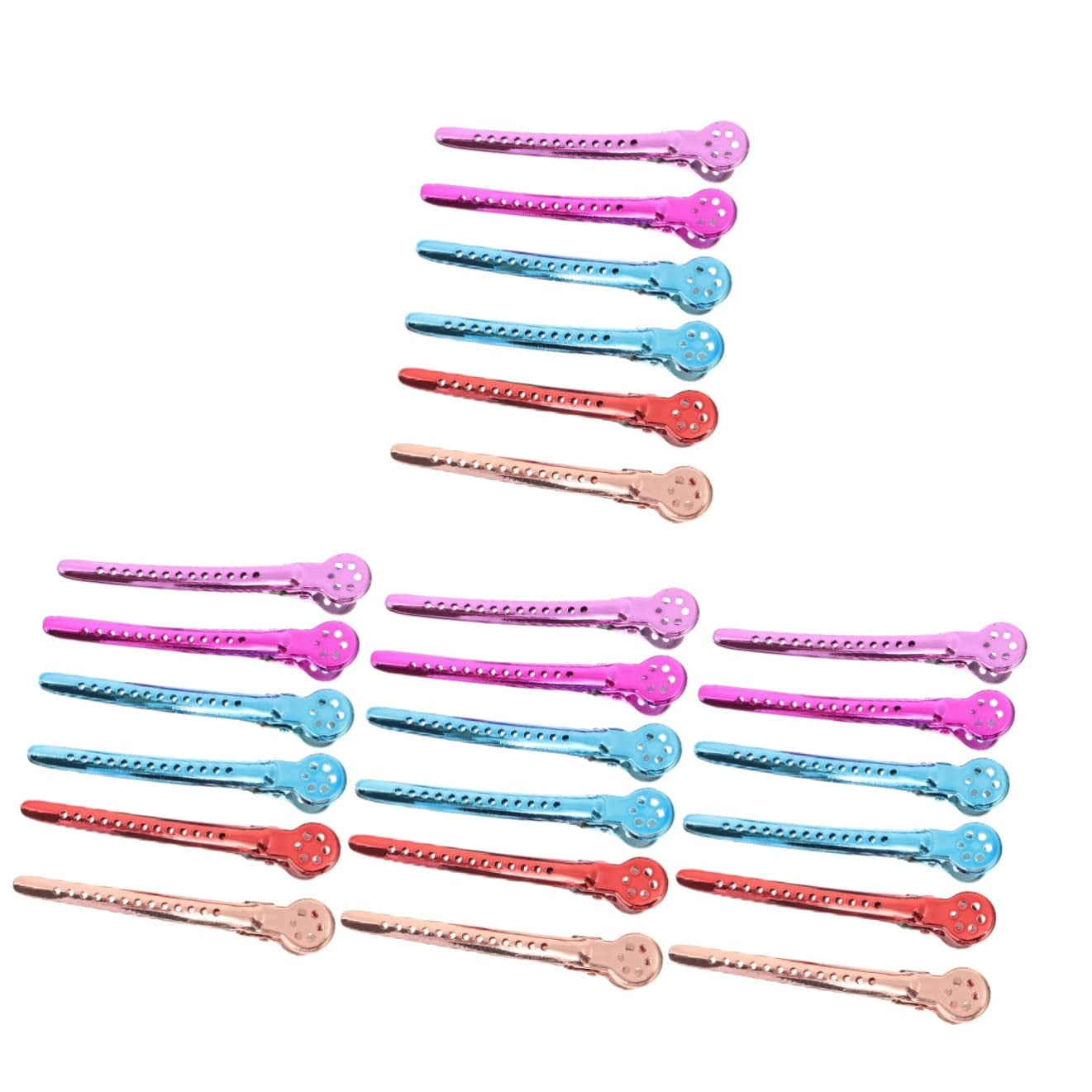 24 pcs Styling Non Women Hairpin Slip Hairpins Salon Alligator Metal ...